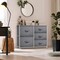 Sorbus Dresser with 5 Drawers - Storage Chest Organizer with Steel Frame, Wood Top, Handles, Fabric Bins